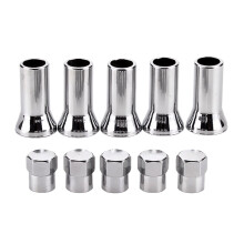 2 Sets Valves Stem Sleeves and Caps Dress Up Kit Car Truck Tire Valves Stems Kit