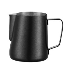 Tasse à mousser le lait avec graduations claires, acier inoxydable 304, poignée isolée – Compatible avec tous les mousseurs à lait