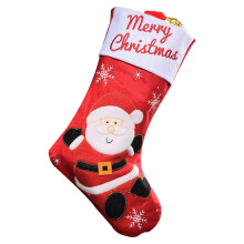 Weihnachtsstrümpfe mit Weihnachtsmann, Schneemann und Rentier, 4er-Set