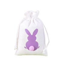 Easter Candy Storage Bag, Decorative Fabric Pouch with Drawstring for Party Favors, Reusable Organization Bag for Gifts, Treats, Small Items
