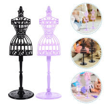 6pcs Doll Clothes Rack Mannequin Model Doll Dress Clothing Stand Hollow Display Support