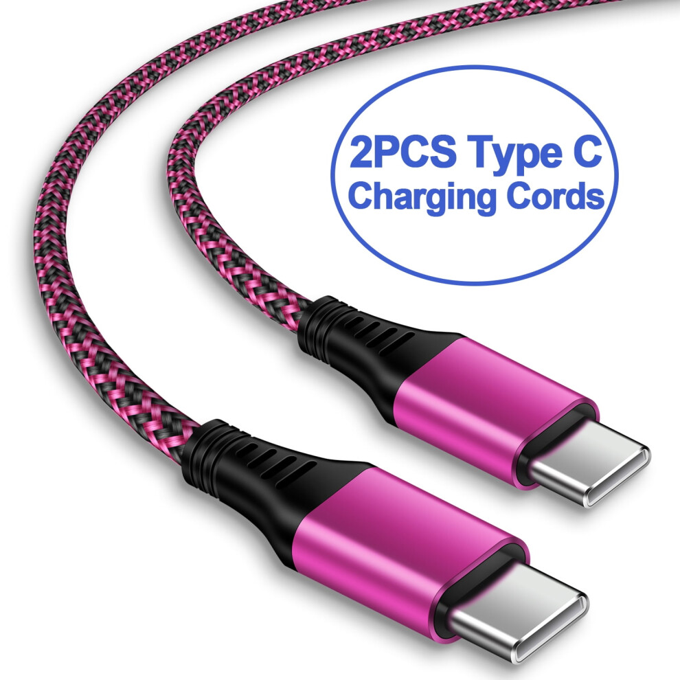 Usb C Cables,Type C Usb Cables 6Ft-2Pack, Usb Type C To Usb A Cable Android Type C Charger Charging Cords Usb-C Phone Cables,Rose 9028731259338