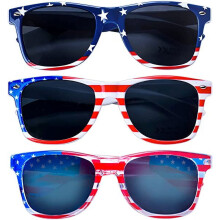 American Flag Sunglasses 3 Pairs Patriotic