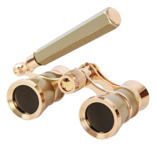 Karymi Vintage Opera Glasses – All-Metal, Pearl Inlay, Central Focus, Compatible with Theater, Concerts & Travel