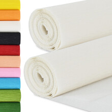 Crepe Paper Roll 9.8" x 8ft, DIY Craft Paper for Flowers, Pom Poms, Wreaths, Wedding & Party Decor – 2 Rolls