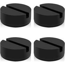 Floor Jack Pad Adapter 4 Ton Universal Rubber Slotted Frame Rail Pinch welds Protector for Floor Jack (4 Pack)
