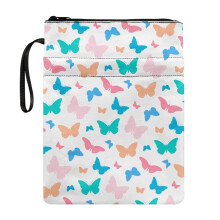 Bogomslag med lynlåslukning, 300D polyester, 28x21 cm