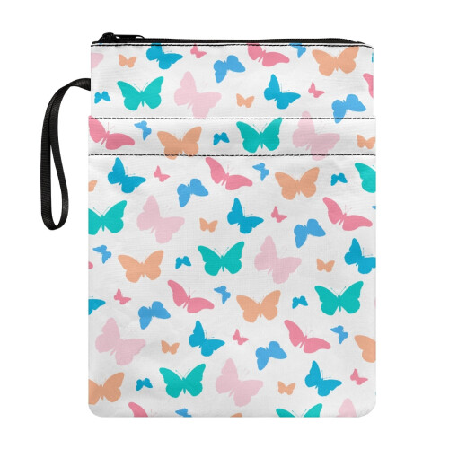 Bogomslag med lynlåslukning, 300D polyester, 28x21 cm