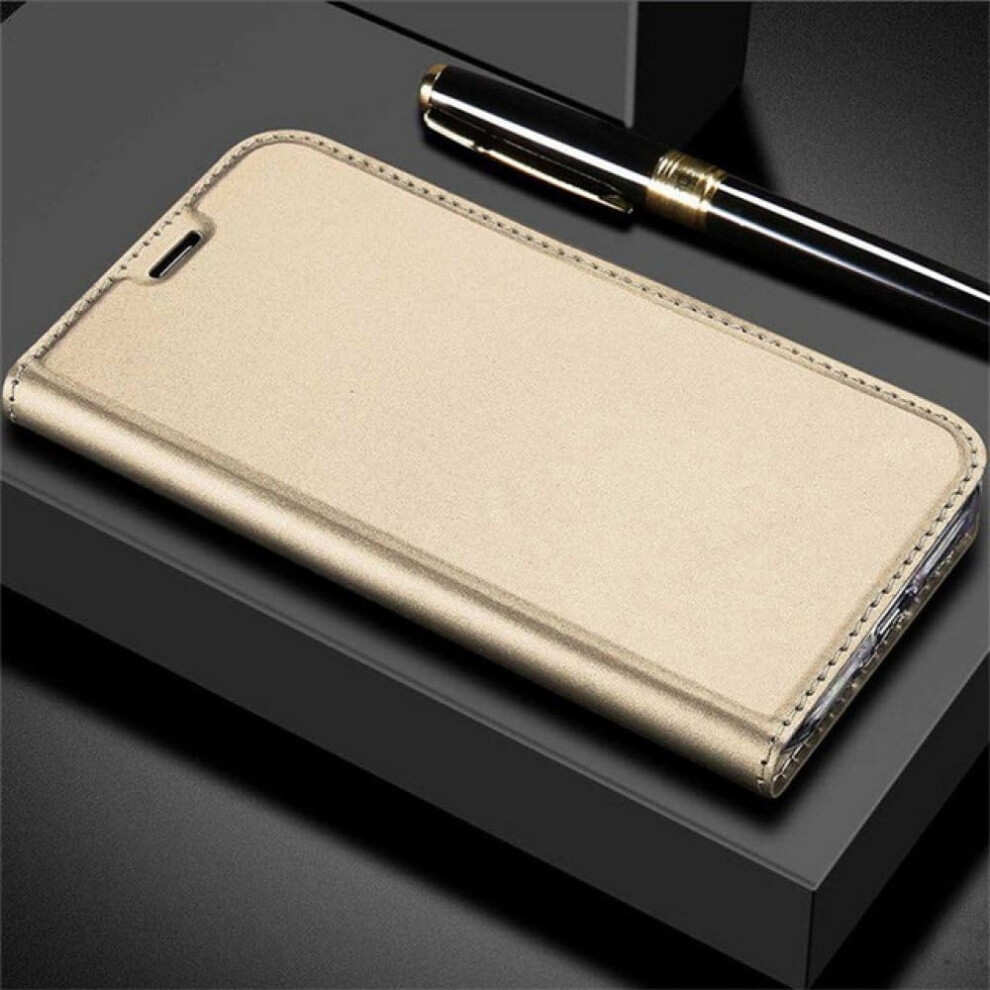 Liquid Silicone Case For Huawei Mate 10 Pro, Shockproof Full Body Protective Cover With Magnetic Flip Gold 9771547570608