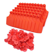 100Pcs Blank Animal Ear Markers For Farm Animals-Red