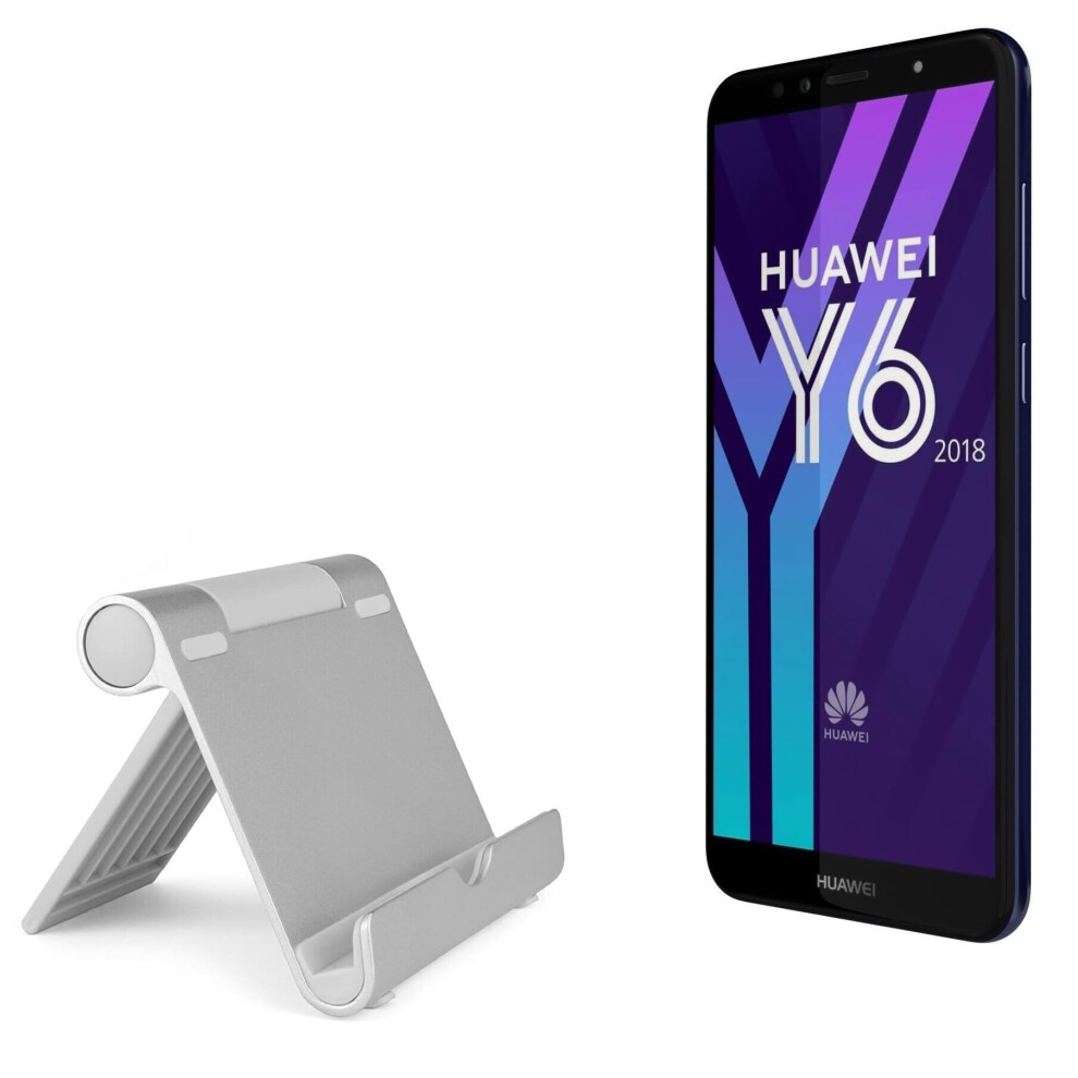 Adjustable Aluminum Phone Stand For Huawei Y6 2018, Multiangle Viewing, Stable Antislip Base 9092120193787