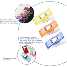 Multifunktionella quiltklämmor, syklämmor i blandade färger för hantverksverktyg, supertransparent AS-material säkerställer hållbarhet och