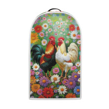 Rooster and Daisy Pattern Kitchen Blender Dust Covers 1Set Blender Dust Cover Polyester Elastic for Home Kitchen Indoor Stylish