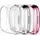 Compatible with Fitbit Versa 2 Screen Protector & Full Cover Case – 3-Pack (Rose Pink/Silver/Clear) 1