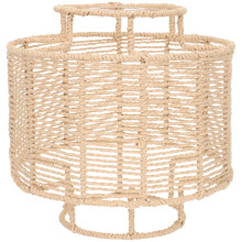 Paper Rope Lampshade Mini Drum Lampshade Ceiling Light Cover Vintage Style Replacement For Chandelier