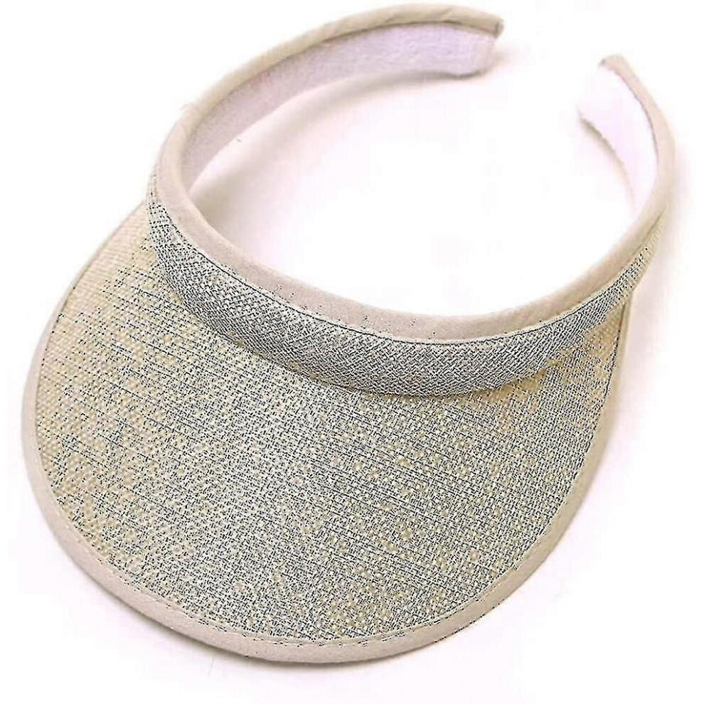 (Black) Summer Wide Brim Sun Hats Womens Visors Hats Sun Uv Protection Spf 50+-image