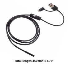 az 1-ben USB endoszkóp, C típusú boreszkóp, 7 mm-es HD IP67 védettséggel/6 LED-del, Android és PC rendszerekkel kompatibilis