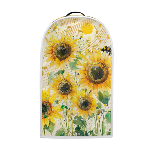 AntiSlip Polyester Dust Cover with Dustproof for Home Kitchen, Sunflower