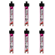 6 Packs 1S 380mAh 70C LiHV Battery for BetaFPV Meteor65 Pro FPV Drone with A30 Connector