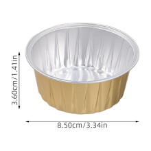 15 stampini da forno in alluminio per muffin e torte, ideali per dessert e piccoli dolcetti.