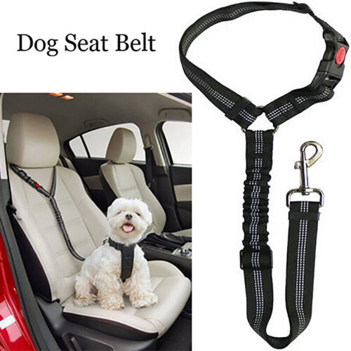XUKEY Clip per cintura di sicurezza per auto per cani e gatti, regolabili, per viaggi e sicurezza.