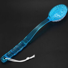 2X Long Handled Body Bath Shower Back Brush Scrubber Massager Disability Helper Blue