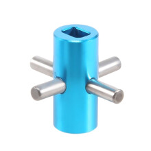 Eixo diferencial fixo em liga de alumínio durável para carros RC Tamiya 1/10TT02: melhoria de desempenho e durabilidade.