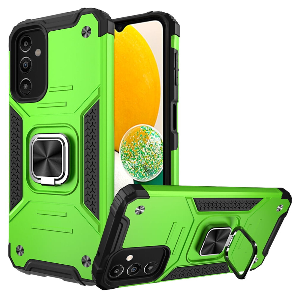 Tashhar Case For Samsung Galaxy A14 5G: Magnetic Ring, Kickstand, Military-Grade Drop Protection, Detachable, Green 9028731973470