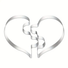 Heart-Shaped Cookie Cutter, 304 Stainless Steel, Dishwasher Safe & Non-Stick, for Cookies, Cakes, Veggies, Crafts