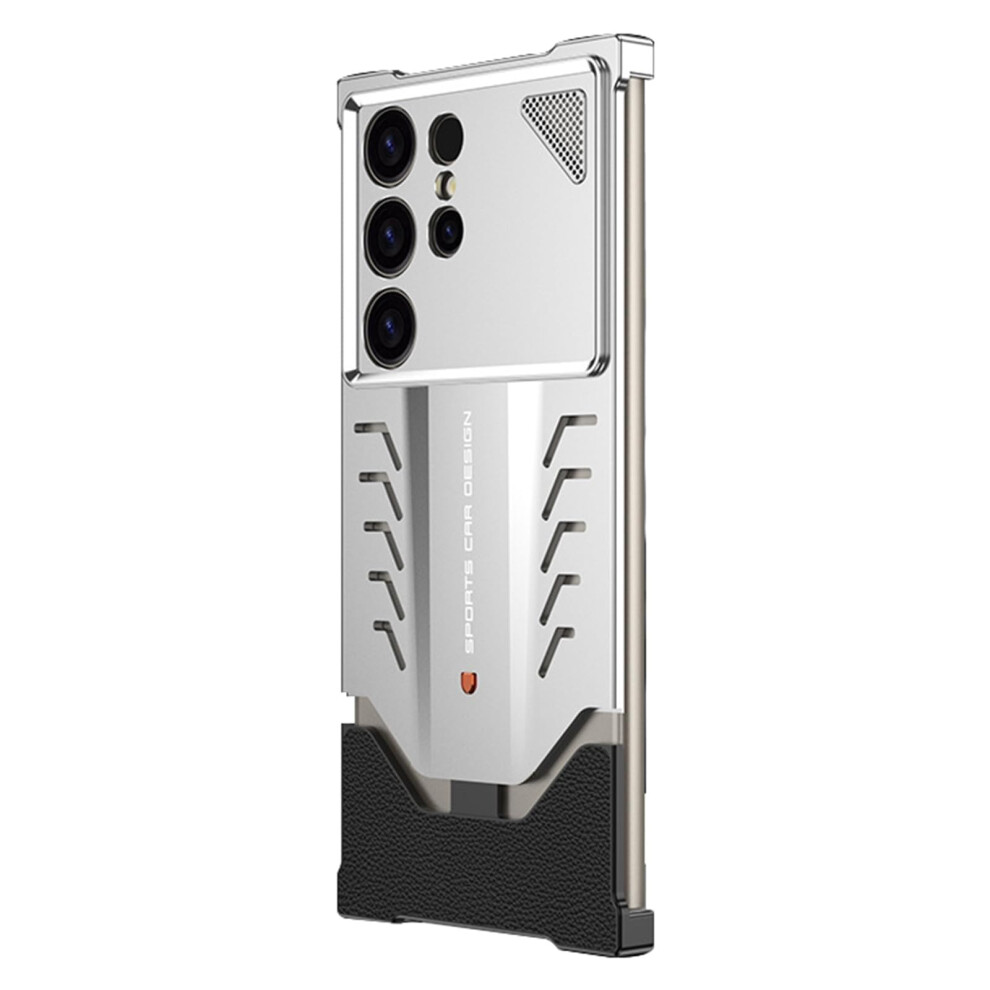Aluminum Alloy Shockproof Case With Full Camera Protection For Samsung Galaxy S25 Ultra Silver 9771547568810