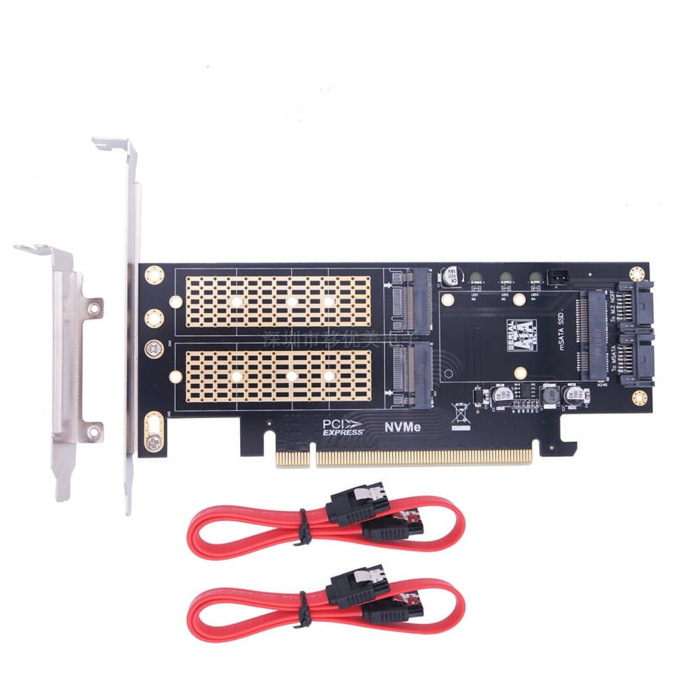3-In-1 Ngff/Msata Ssd Adapter: Nvme To Pcie, Sata Ssd To Sata Iii, Msata To Sata, Supports 2280/2260/2242/2230 Â Compatible With Electop 9028731037882