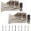 Self-locking Folding Hinge, 2 Pcs Silver Stainless Steel Folding Support Bracket Lock Extension Tabl 1