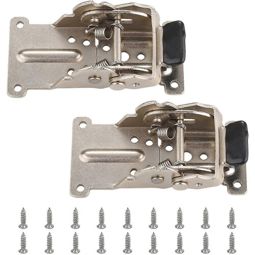 Self-locking Folding Hinge, 2 Pcs Silver Stainless Steel Folding Support Bracket Lock Extension Tabl
