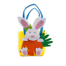 Liquidação de coelhinhos! Cesta de Páscoa grande, sacolas em formato de coelho, decorações de Páscoa para crianças, artigos para festa de