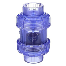 Clear UPVC Check Valve True Union Swing Check Valves Backflow Valve Pool Non Return Valve Pipe Fittings (32Mm)