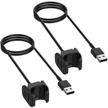 Tianle töltő, kompatibilis a Fitbit Charge3-mal – 2 db-os USB töltőkábel és csipeszes dokkolóállvány (1 m/3,3 láb)