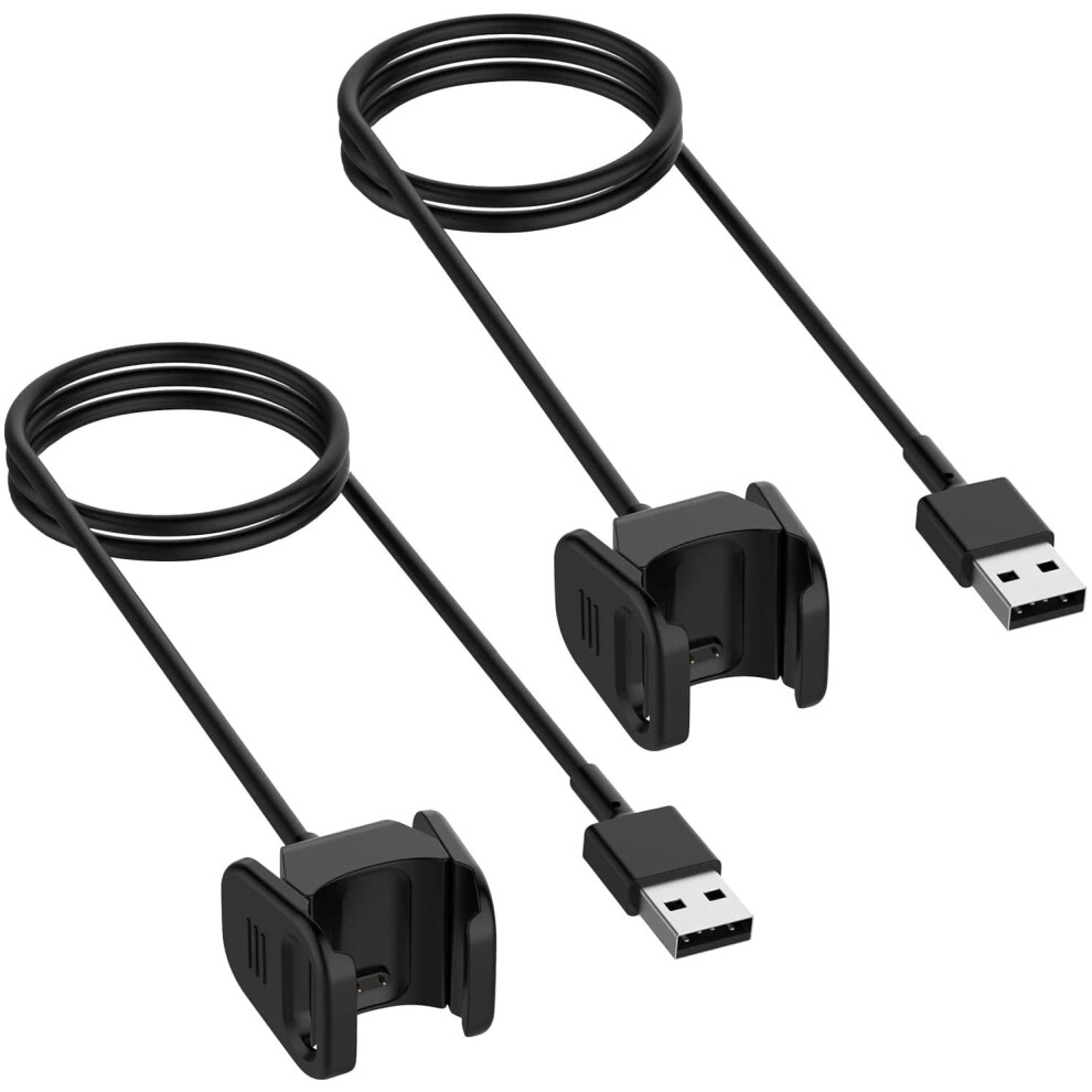 Tianle Charger Compatible With Fitbit Charge 3 Â 2-Pack Usb Charging Cable & Clip Dock Stand (1M/3.3Ft) 9028731260433