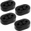 4Pcs Heavy Duty Rubber Exhaust Tail Pipe Mount Bracket Hanger Bushing Insulator 1