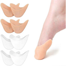 4 Pairs Silicone Toe Protector Ballet Lace Shoes Silicone Toe Caps Toe Protection For Ballet Lace Shoes
