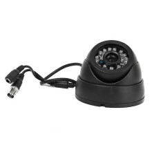 Schwarze Überwachungskamera 1/3" CMOS 700TVL 24 LED IR-Sperrfilter 3,6 mm Sicherheits-Innenraum-Dome-CCTV-Kamera