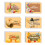 Happy Thanksgiving Greeting Cards Set with Envelopes and 1