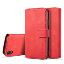 Wallet Case Leather Flip Cover with Card Holder, Magnetic Closure, Kickstand, Shockproof PU for iPhone XR