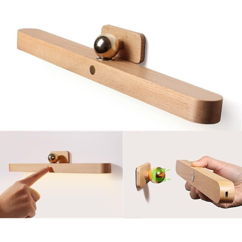 Led Bathroom Mirror 4w Usb Rechargeable Light Wood Cupboard Light Touch Dimmable Wireless Light Bath