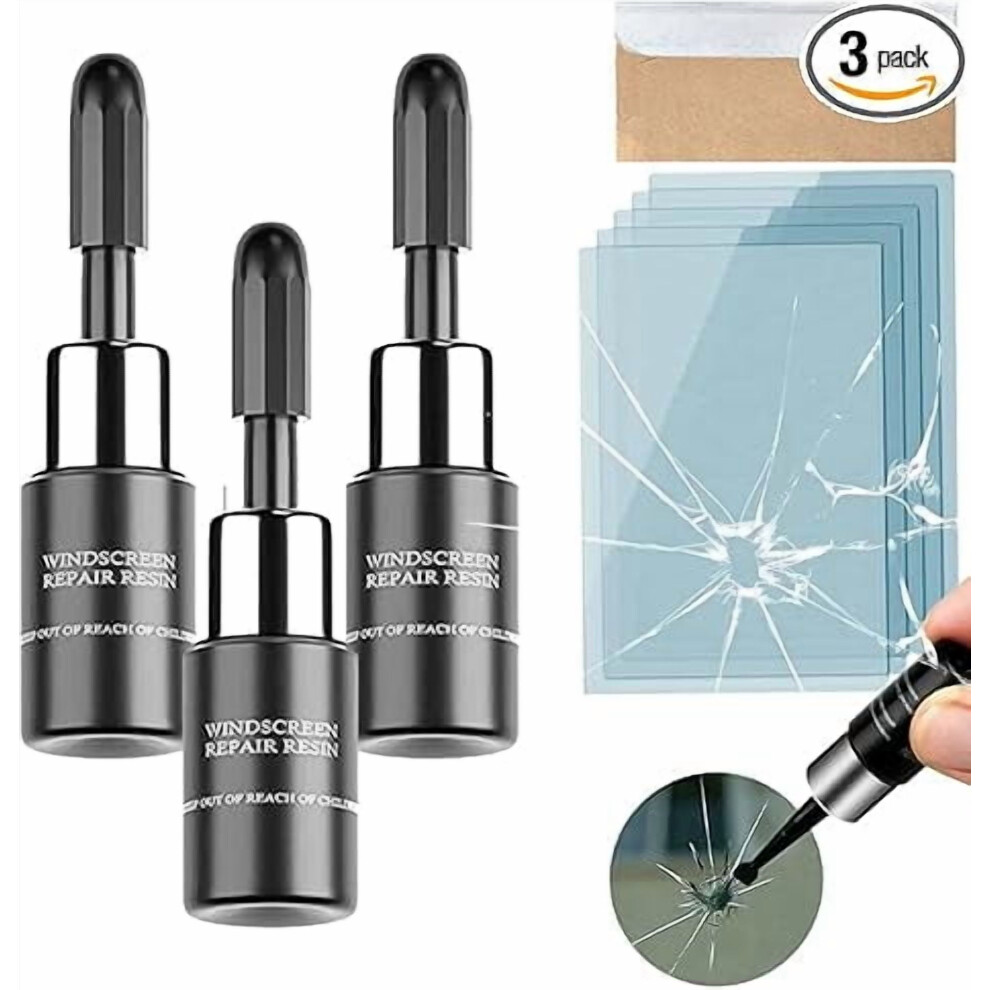 Nano Glass Repair Fluid Kit (3Pcs) Â Windshield Crack & Scratch Repair Resin, Compatible With Auto Glass 9479868425583