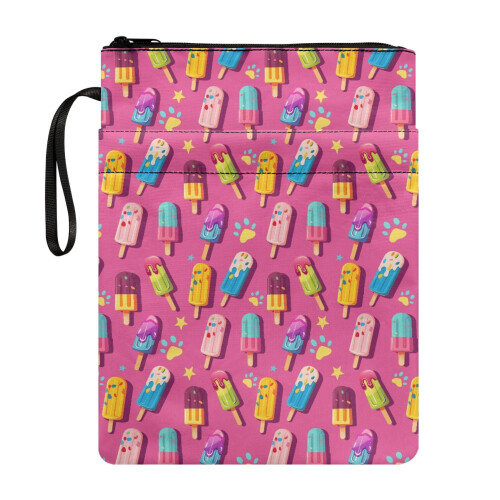 Zippered Book Cover Sleeve – 300D Polyester, 1 Piece