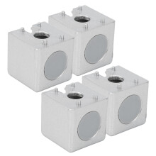 4-pack rätvinkliga aluminiumprofilkopplingar, 30 mm europeisk standard, lätt zinklegering och nylon, perfekt för 2020/3030/4040-profiler