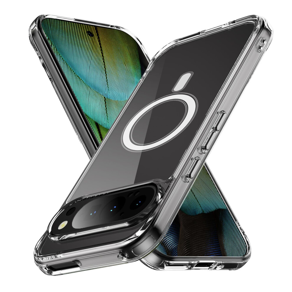 Clear Case For Google Pixel 9 With Magnetic Wireless Charging, Antiyellowing Design And Shockproof Protection 9771547578918