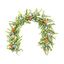 Easter Egg Garland with Carrots & Daisies