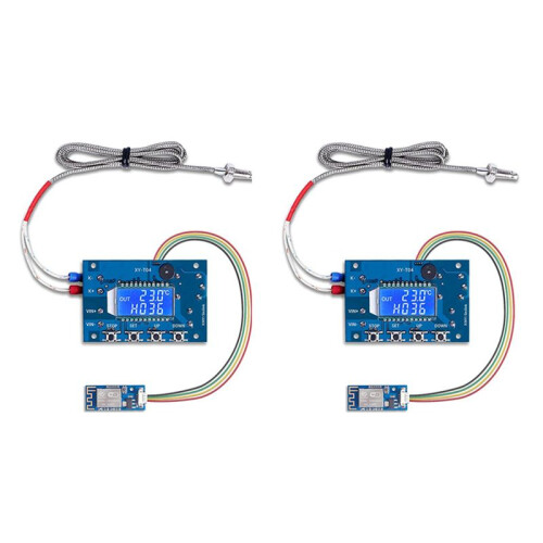 2X 12V  Digital Temperature Controller, WiFi APP Control High Temperature Control Module -99 Celsius-999 Celsius 24V