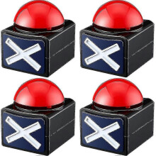 4pcs Game Buzzer,game Buzzer Alarm Sound Play Button with Light Trivia Quiz Got Talent Buzzer Game